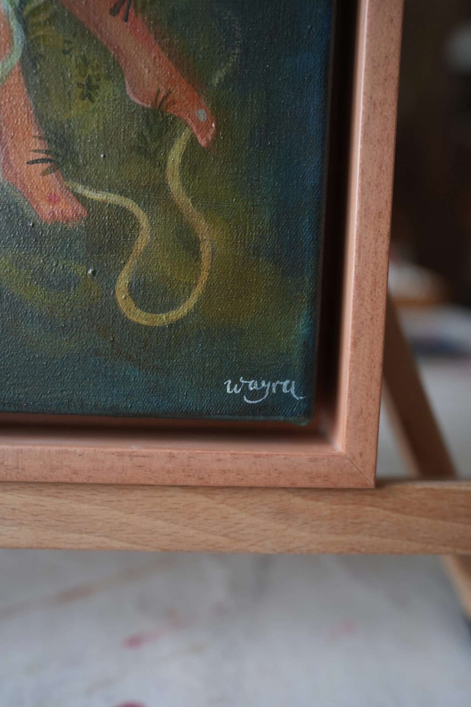 Erdengel – exklusives Original-Kunstwerk (inkl. Rahmung)