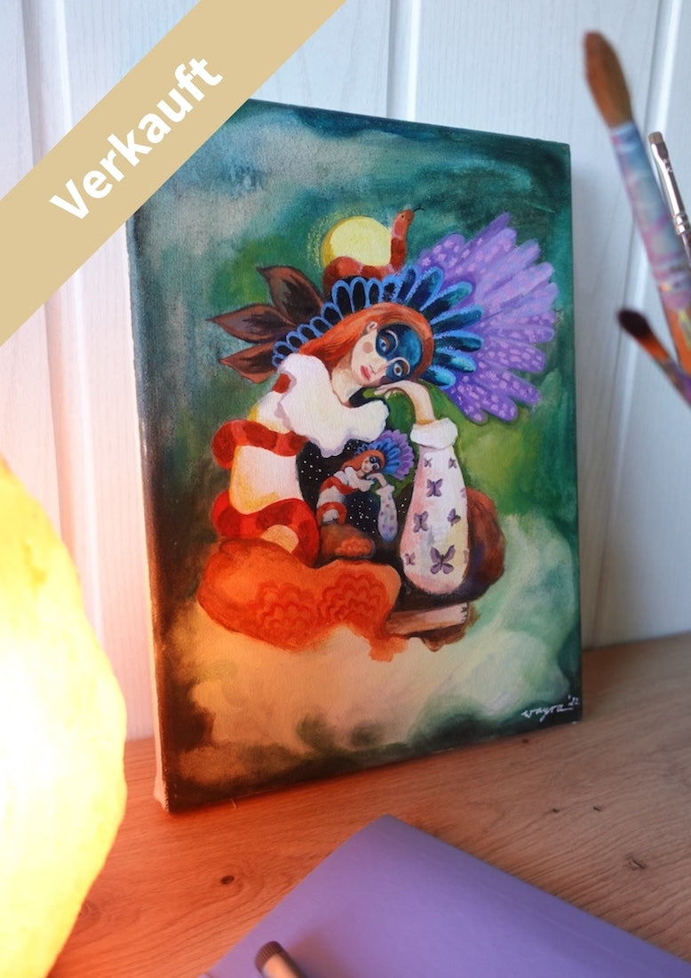 Leere – exklusives Original-Kunstwerk (inkl. Rahmung)