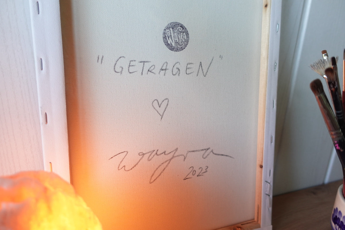 Getragen – exklusives Original-Kunstwerk (inkl. Rahmung)