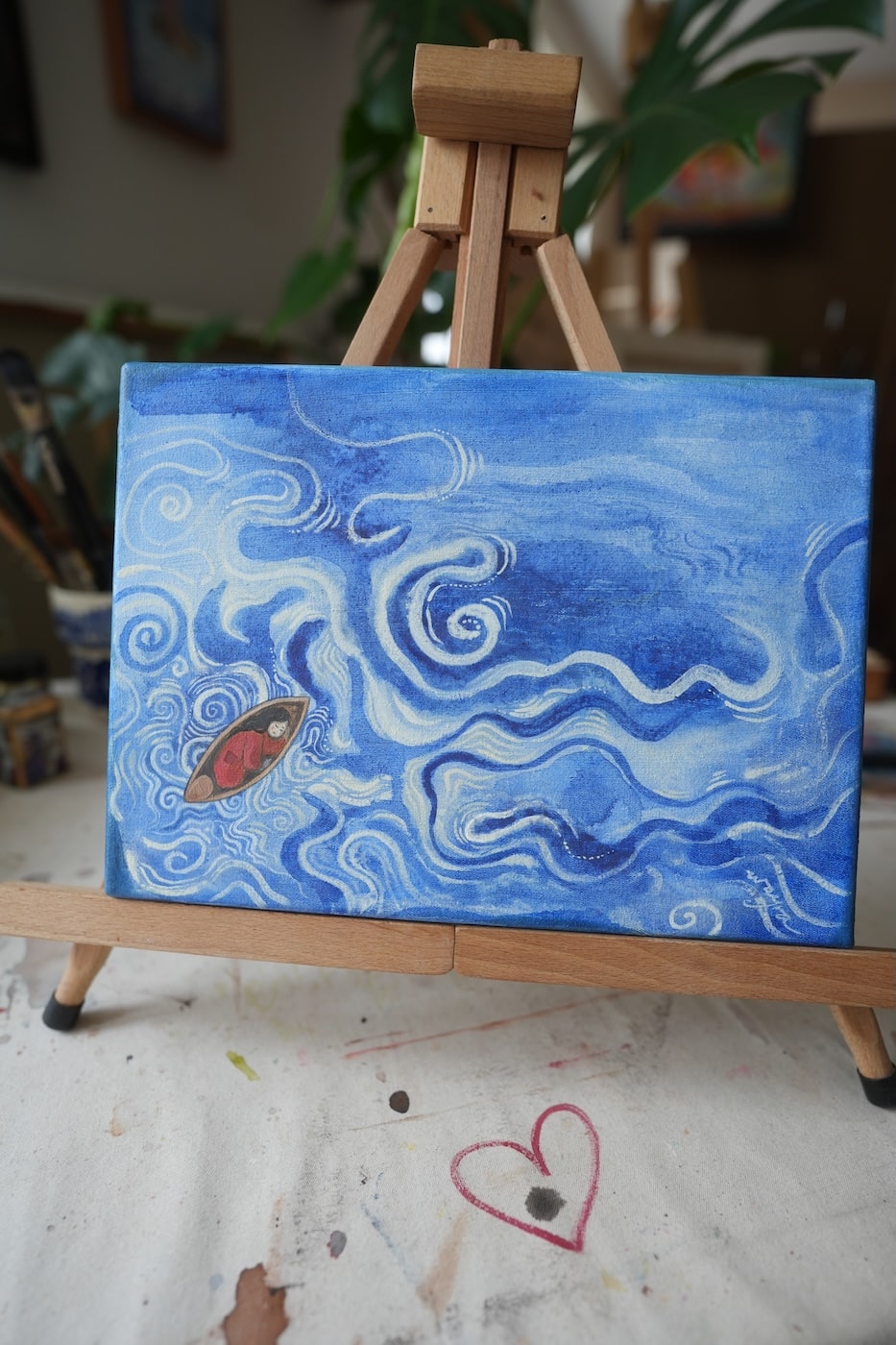 Offene See – exklusives Original-Kunstwerk (inkl. Rahmung)