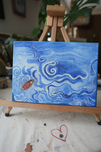 Offene See – exklusives Original-Kunstwerk (inkl. Rahmung)