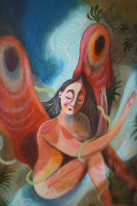 Erdengel – exklusives Original-Kunstwerk (inkl. Rahmung)