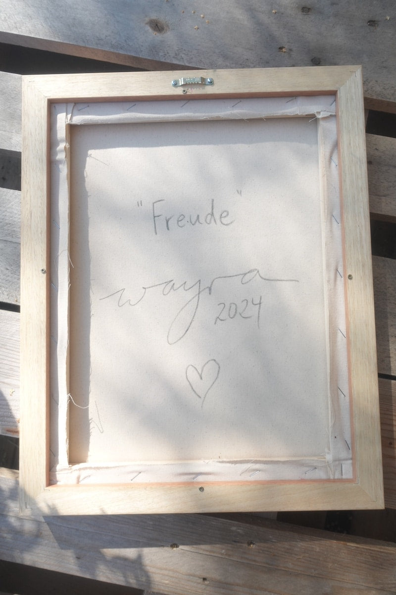Freude – exklusives Original-Kunstwerk (inkl. Rahmung)
