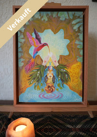 Kolibri – exklusives Original-Kunstwerk (inkl. Rahmung)