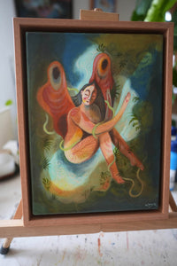 Erdengel – exklusives Original-Kunstwerk (inkl. Rahmung)