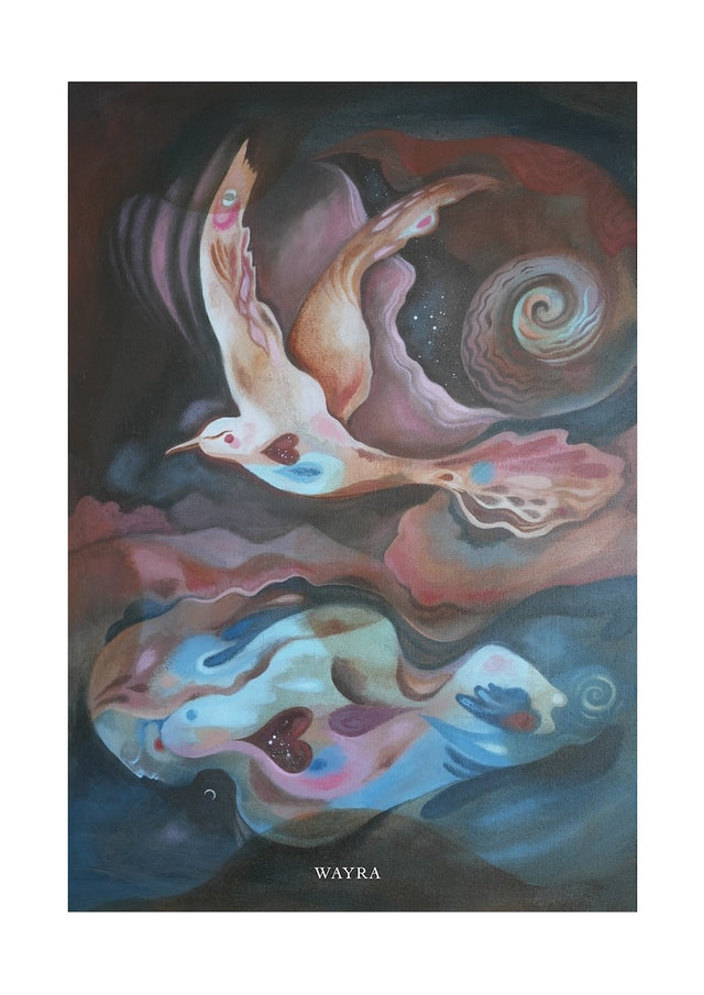 Fine-Art-Kunstdruck in einer kosmischen Traumlandschaft von Wayra Arts