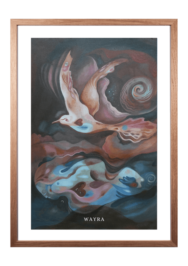 Fine-Art-Kunstdruck in einer kosmischen Traumlandschaft von Wayra Arts