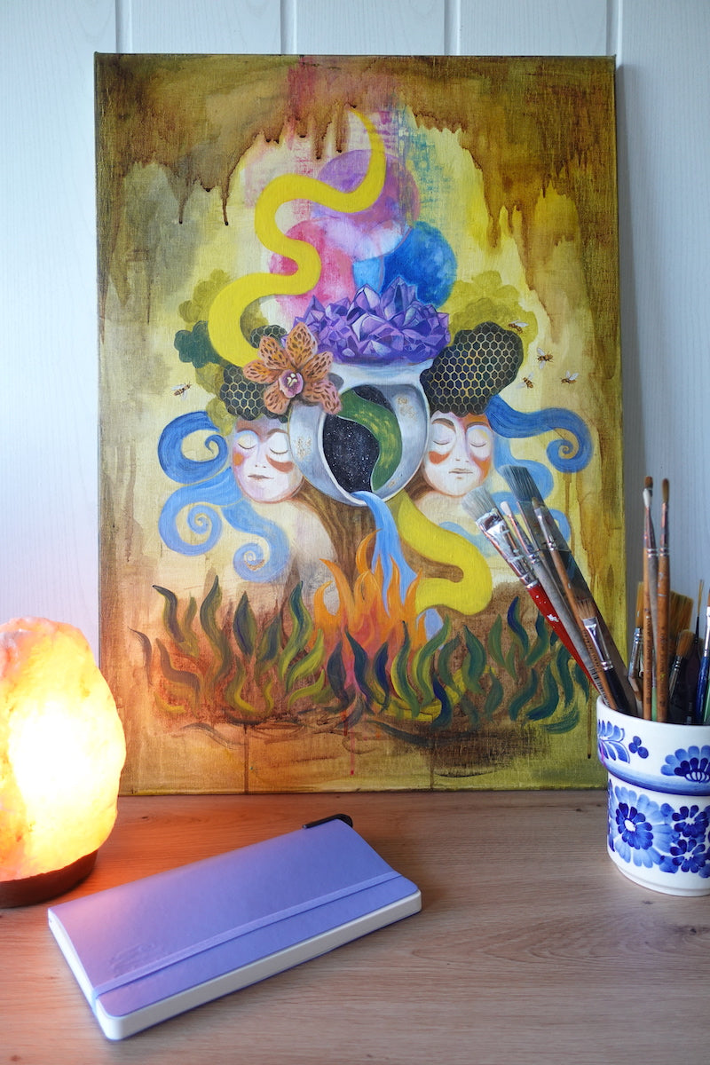 Der Ring – exklusives Original-Kunstwerk (inkl. Rahmung)