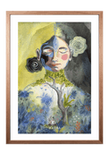 Fine-Art-Kunstdruck einer meditierenden Frau mit Baum und Naturmotiven von Wayra Arts
