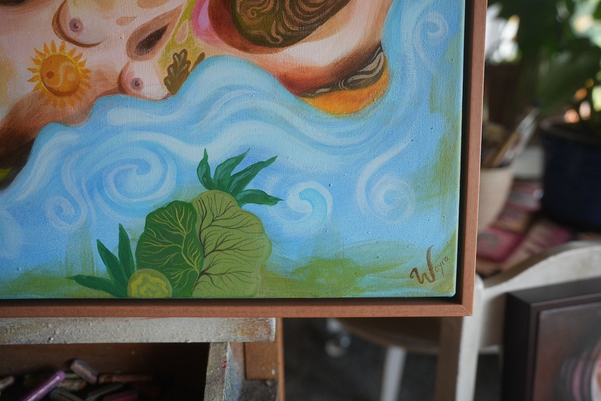 Im Fluss – exklusives Original-Kunstwerk (inkl. Rahmung)