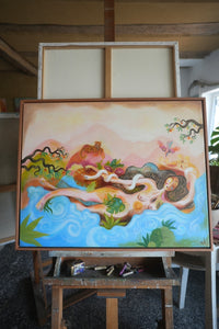 Im Fluss – exklusives Original-Kunstwerk (inkl. Rahmung)