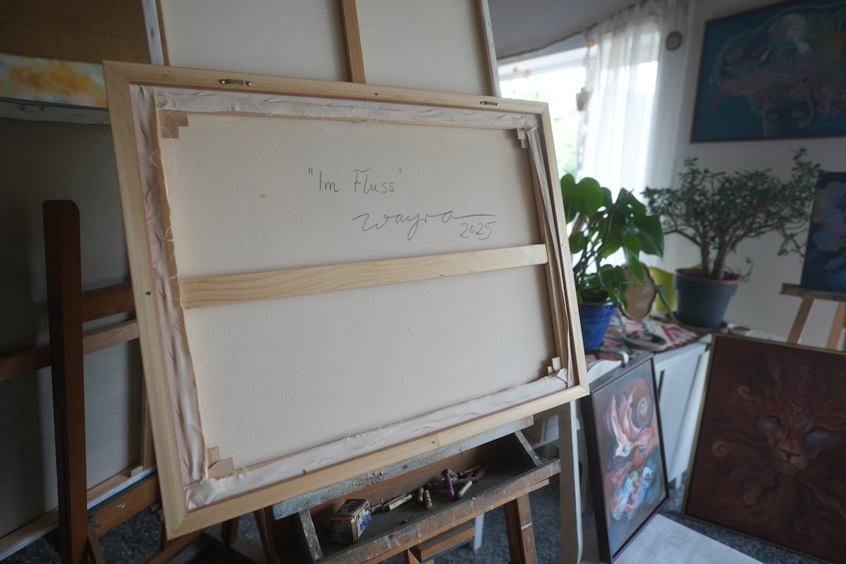 Im Fluss – exklusives Original-Kunstwerk (inkl. Rahmung)