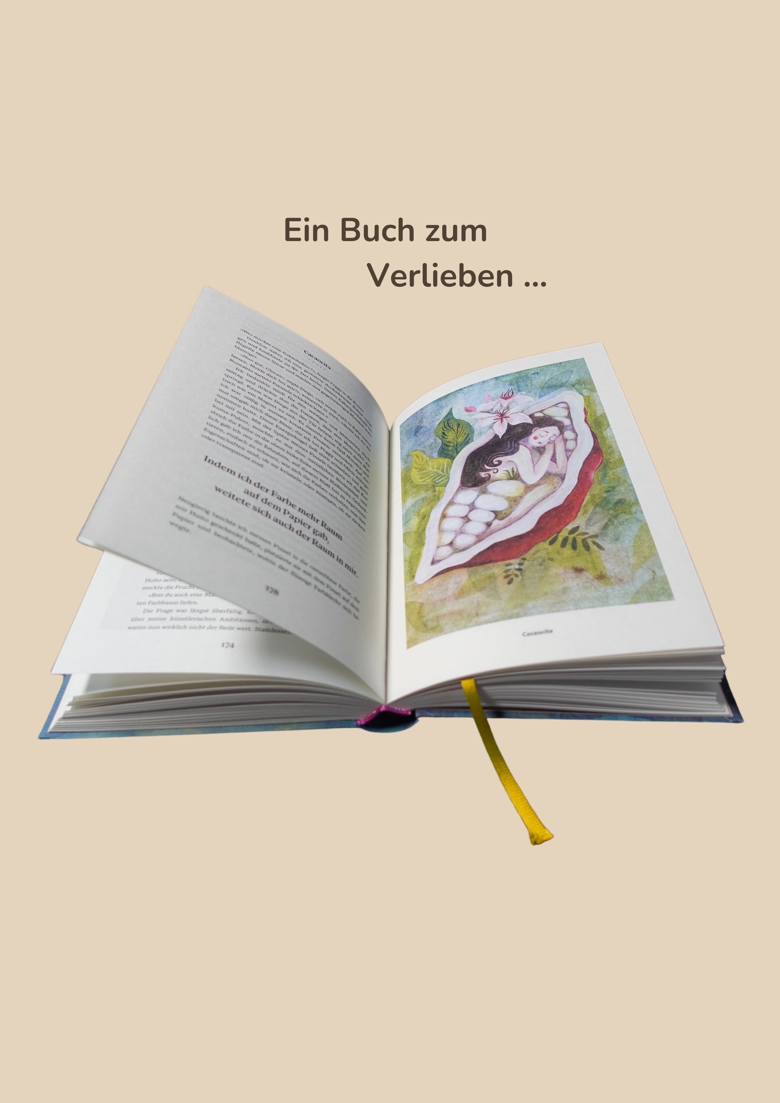 Einblick in das Buch „Noch in diesem Leben“ mit Texten und Illustrationen von Nora Teichert