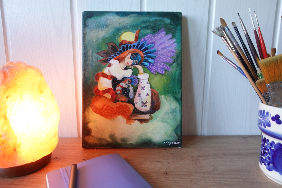 Leere – exklusives Original-Kunstwerk (inkl. Rahmung)